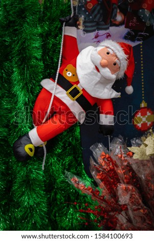 New Year's Santa Claus is a traditional Christmas decoration.
