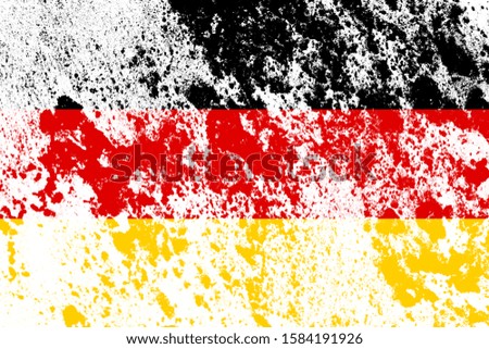 national flag of germany with texture. template for design