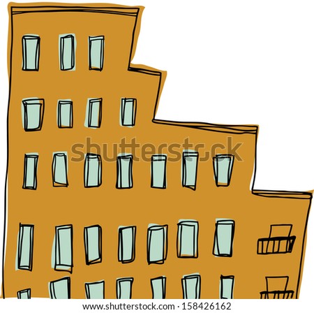 Vector illustration of a building