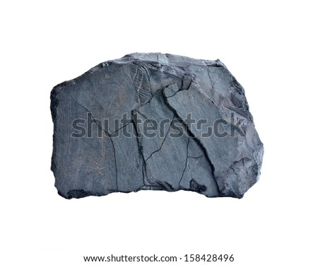 Coal on white background
