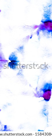 Trendy Aquarelle Banner. Winter Colors Textured Smears on Canvas. Dirty Art Backdrop. Blur Hand Paint Wallpapers. Batik Style Design. Light Tones Original Tie Dye Print.