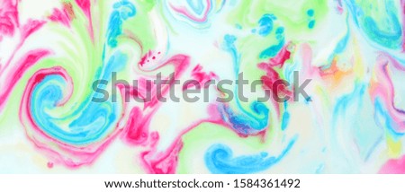 Fluid art. Trendy wallpaper. Abstract multicolored background. Holographic background. Widescreen