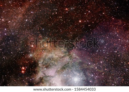 Universe scene with stars and galaxies in deep space showing the beauty of space exploration. Elements furnished by NASA.