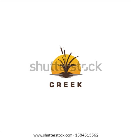 Creek River Logo design template
