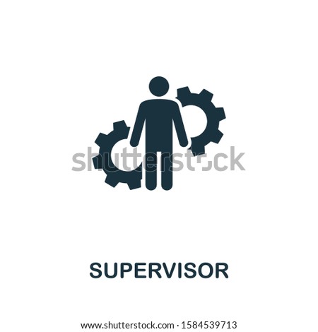 Supervisor icon. Creative element from business administration collection. Simple Supervisor icon for web design, apps and software. Royalty-Free Stock Photo #1584539713