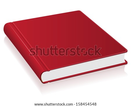red book vector illustration isolated on white background