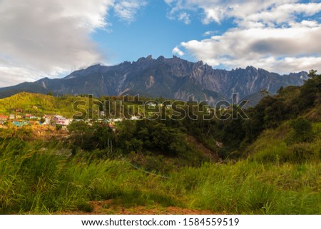 Beautiful Scenery of the greatest Mount Kinabalu in Kundasang, Sabah, Malaysia