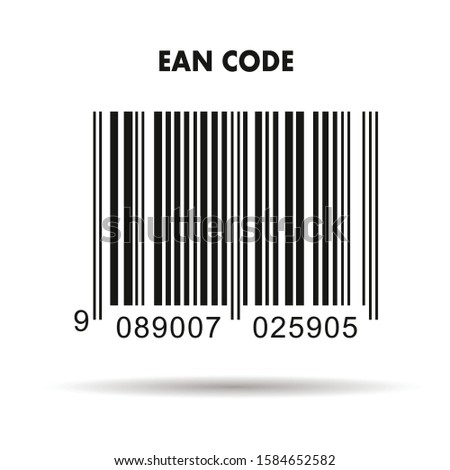 Barcode code vector illustration. symbolic bar code icon.
