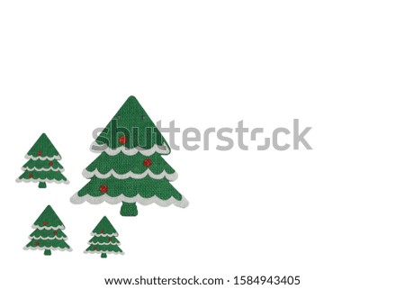 Christmas background - christmas tree isolate on white background