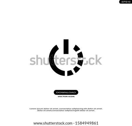 Power Buton Vector Icons in trendy flat style isolated on white background.eps10 Royalty-Free Stock Photo #1584949861