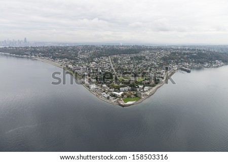 Seattle uptown view from sky