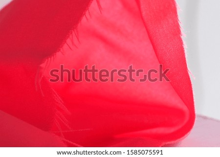 Bright red cloth or elegant and beautiful Latin cloth