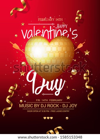 Valentines day  with balloons heart pattern, red background, Wallpaper, flyers, invitation, posters, brochure, banners.