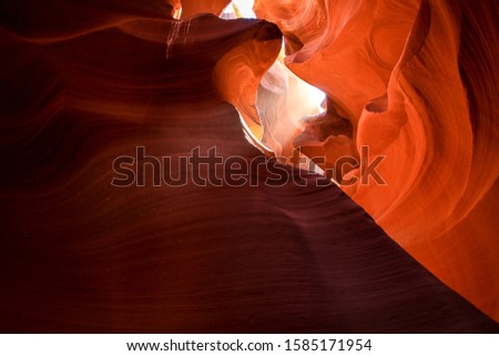SunLight in the Curved Antelope Canyon, Arizona, USA