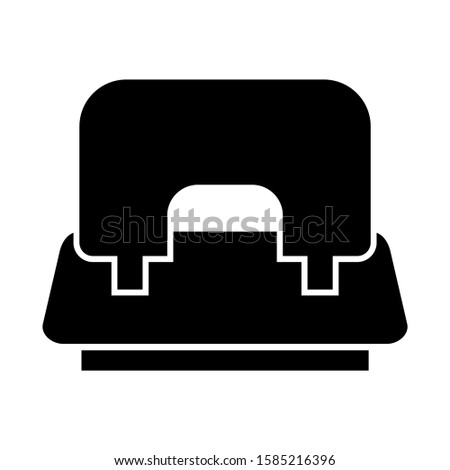 hole punch icon isolated sign symbol vector illustration - high quality black style vector icons
