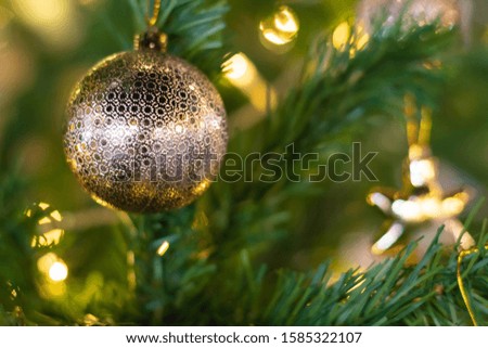 Pictures of Christmas decorations things, Festive concept, blur