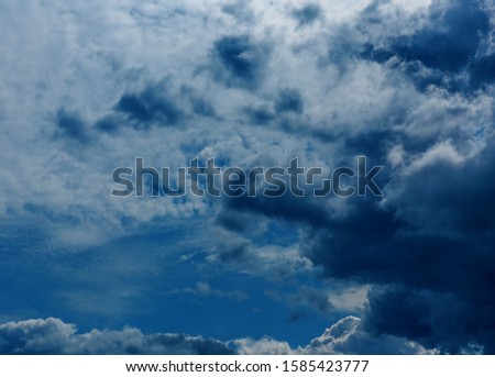 Dramatic sky with stormy clouds. Thunderstorm clouds sky background. Dramatic sky with stormy clouds