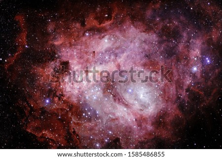 Nebulas, galaxies and stars in beautiful composition. Awesome print for wallpaper. Elements of this image furnished by NASA.
