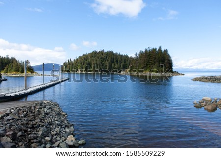 dock at the Point Bridget State Park Royalty-Free Stock Photo #1585509229