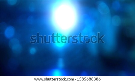 bokeh of lights on blue color