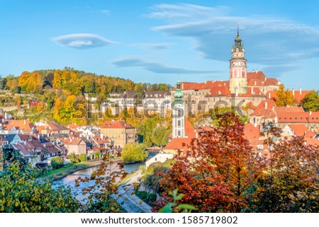 Cesky Krumlov,Czech is an old Bohemia village.There are many tourist attraction such as Castle tower, St. Vitus and Vltava river.