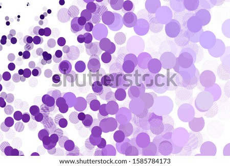 Light Purple, Pink vector background with spots. Blurred decorative design in abstract style with bubbles. Pattern for beautiful websites.