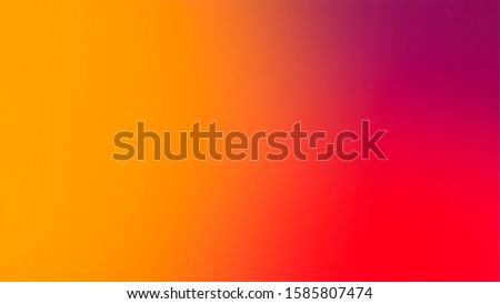 Abstract gradient red orange and pink soft colorful background.                      