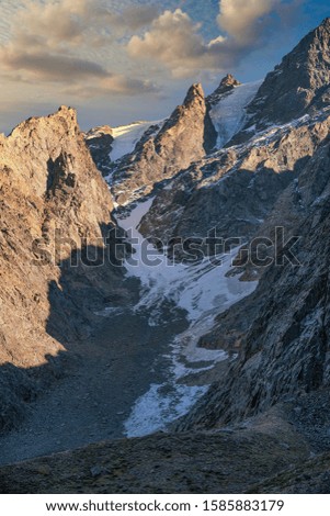 snowy mountains of the Caucasus. North Ossetia