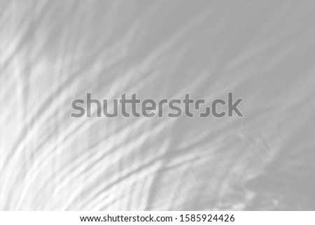 Overlay effect for photo and mockups. Organic drop diagonal shadow on a white wall,