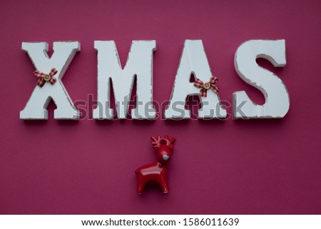 Christmas decor on a bright beautiful background

