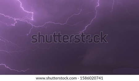 Lightning Bolts Across the Sky