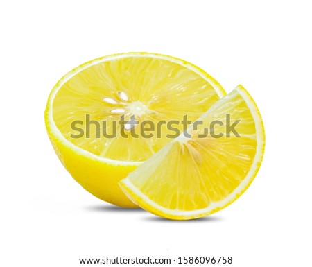 lemon fruit isolated on white background