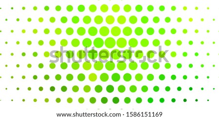 Light Green vector pattern with spheres. Abstract colorful disks on simple gradient background. Pattern for wallpapers, curtains.