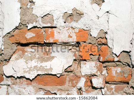 old colorful brick wall background photo illustration
