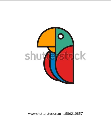 bird logo modern vector graphic