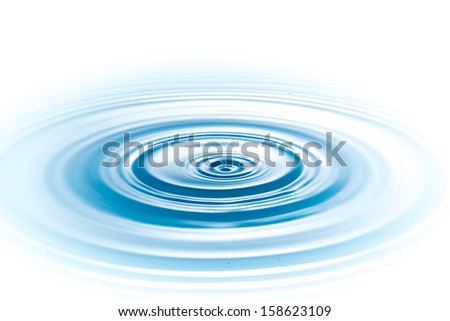 drop of water on white background Royalty-Free Stock Photo #158623109