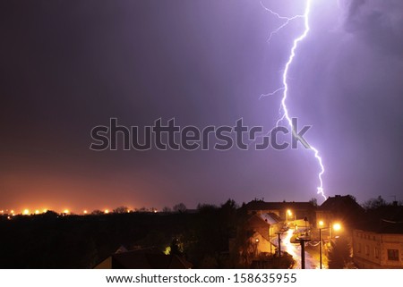  lightning Royalty-Free Stock Photo #158635955