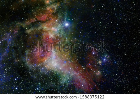 Awesome galaxy. Science fiction wallpaper. Elements of this image furnished by NASA.