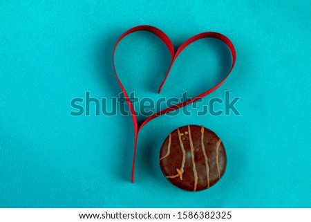 Valentines day colorful sweet chocolate gift