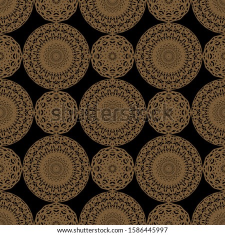 Vintage seamless wallpaper. Damask seamless pattern. 