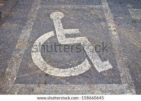 More Handicapped street in park