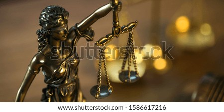 Law and justice concept image.