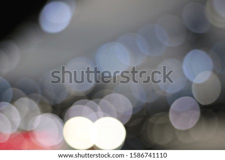 Blurred is Bokeh of light from bulbs.