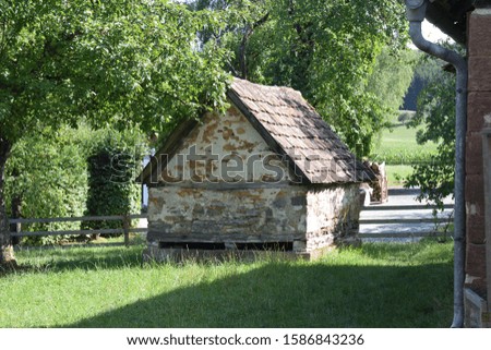 Stone Agricultural Building Preserved  in Outdoor Museum