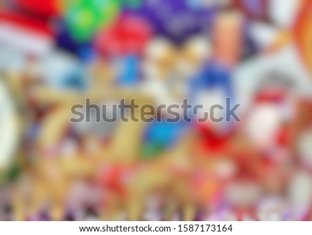blur image of chrismas decoration