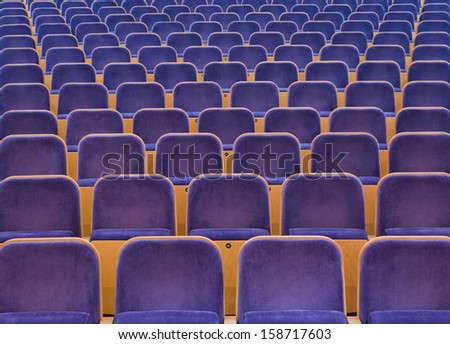 Full frame of spectators seats