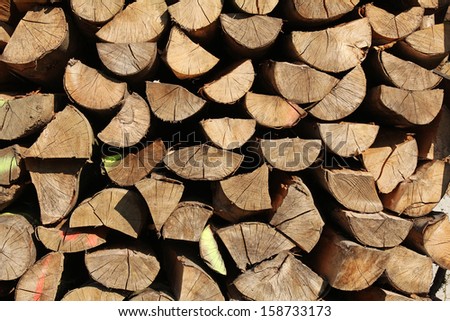 wood logs background