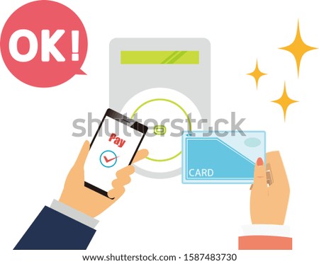 Online payment. smartphone. vector illustration . Electronic payment.