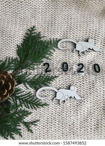 2020 rat year wallpaper with wooden rats