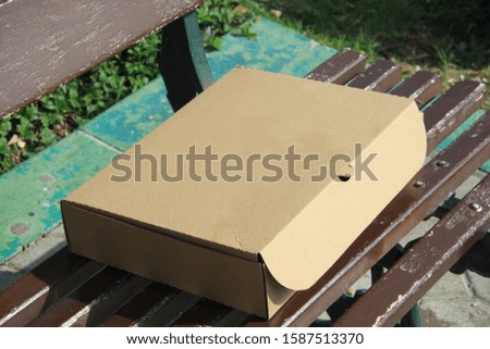 Cartoon box for different use on a seat